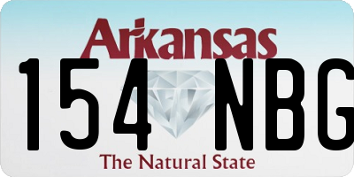 AR license plate 154NBG