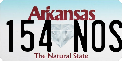 AR license plate 154NOS