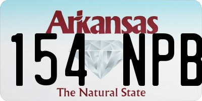AR license plate 154NPB
