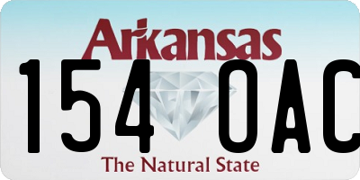 AR license plate 154OAC
