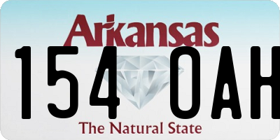 AR license plate 154OAH