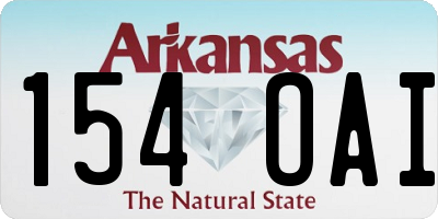 AR license plate 154OAI