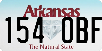AR license plate 154OBF