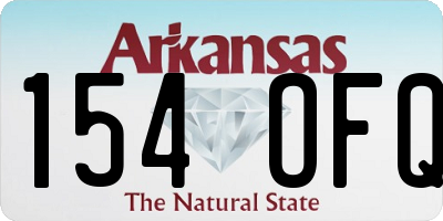 AR license plate 154OFQ