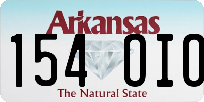 AR license plate 154OIO