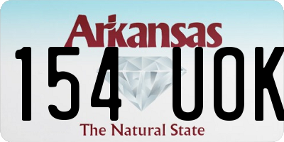 AR license plate 154UOK