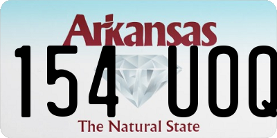 AR license plate 154UOQ