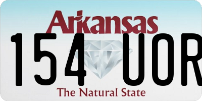AR license plate 154UOR