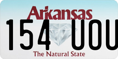 AR license plate 154UOU