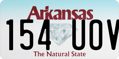 AR license plate 154UOV