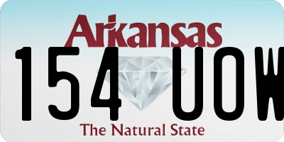 AR license plate 154UOW