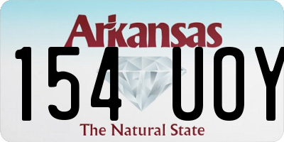 AR license plate 154UOY