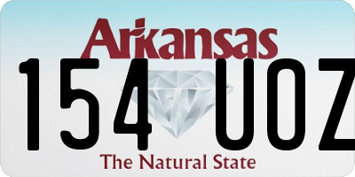 AR license plate 154UOZ