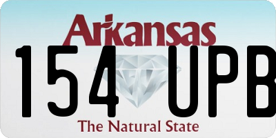 AR license plate 154UPB
