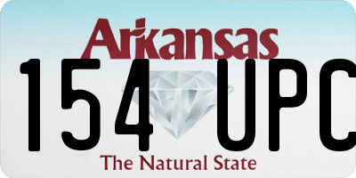 AR license plate 154UPC
