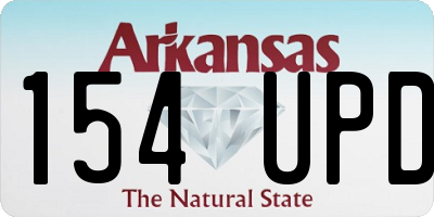 AR license plate 154UPD