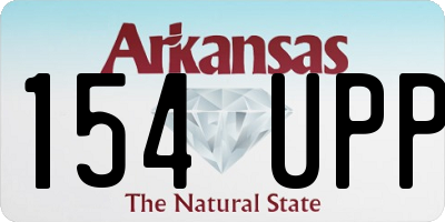 AR license plate 154UPP
