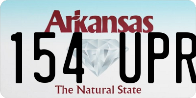 AR license plate 154UPR