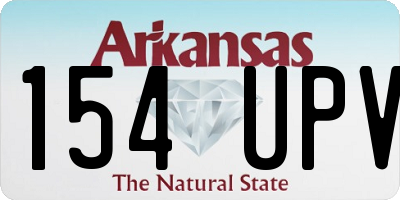 AR license plate 154UPV