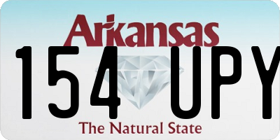 AR license plate 154UPY