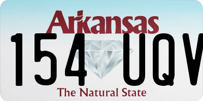 AR license plate 154UQV