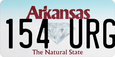 AR license plate 154URG