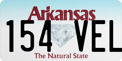 AR license plate 154VEL