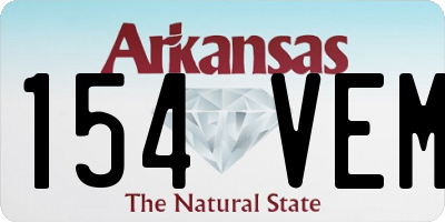 AR license plate 154VEM