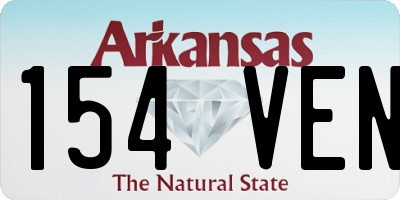 AR license plate 154VEN