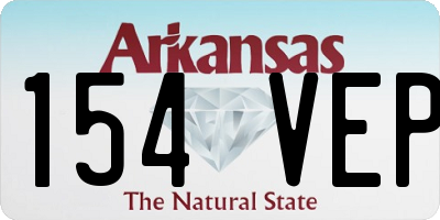 AR license plate 154VEP