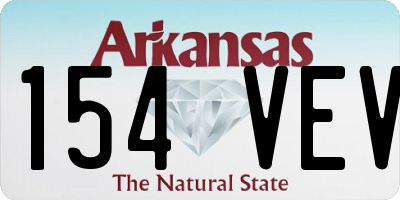 AR license plate 154VEV