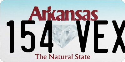 AR license plate 154VEX