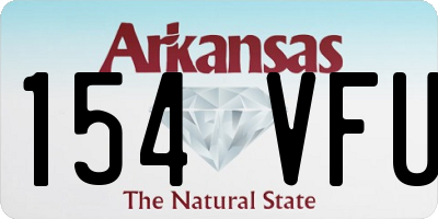 AR license plate 154VFU