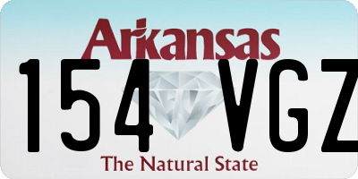 AR license plate 154VGZ