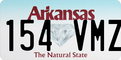 AR license plate 154VMZ