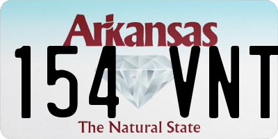 AR license plate 154VNT