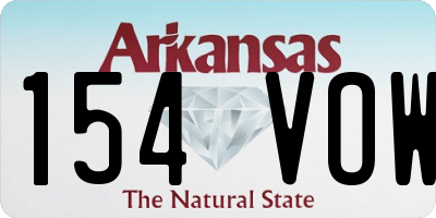 AR license plate 154VOW