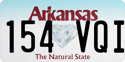 AR license plate 154VQI