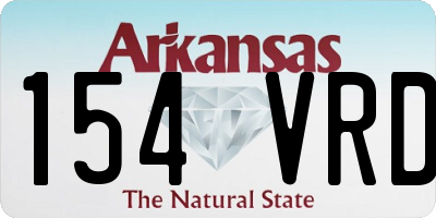 AR license plate 154VRD