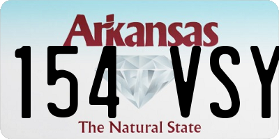 AR license plate 154VSY