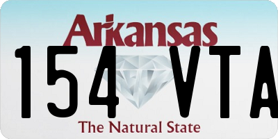 AR license plate 154VTA