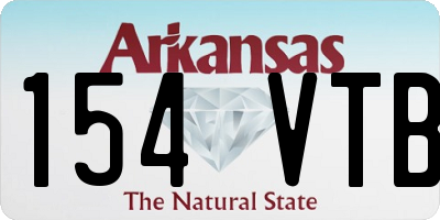 AR license plate 154VTB