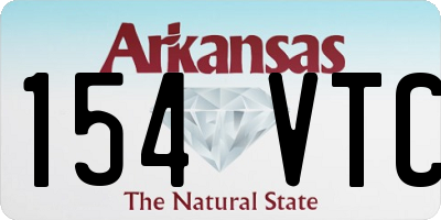 AR license plate 154VTC