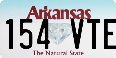 AR license plate 154VTE