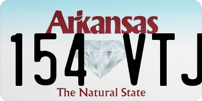 AR license plate 154VTJ