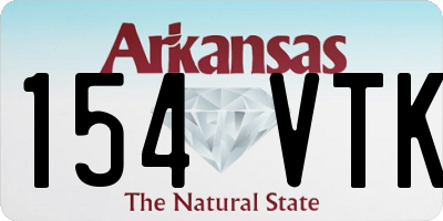 AR license plate 154VTK