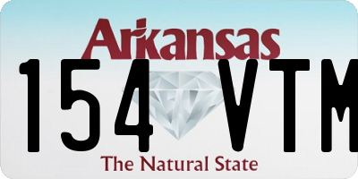 AR license plate 154VTM