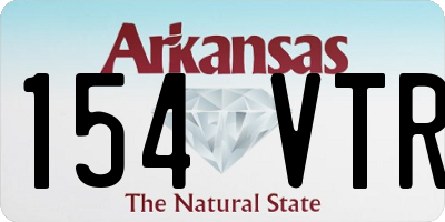 AR license plate 154VTR