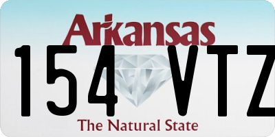 AR license plate 154VTZ