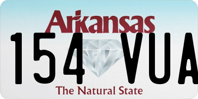 AR license plate 154VUA